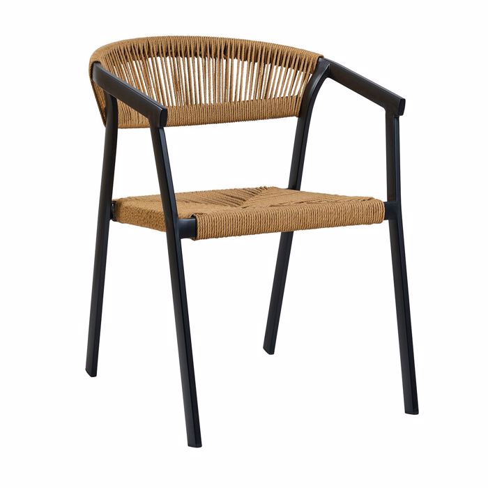 Varossi Cactus Fusiko me Mavro Skeleto 900-319 Poluthrona Exoterikou Xorou 57x64.5x76cm