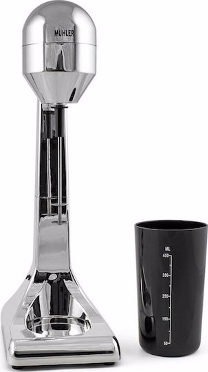 Muhler Frapediera Epitrapezia 100W me 2 Taxutites Inox
