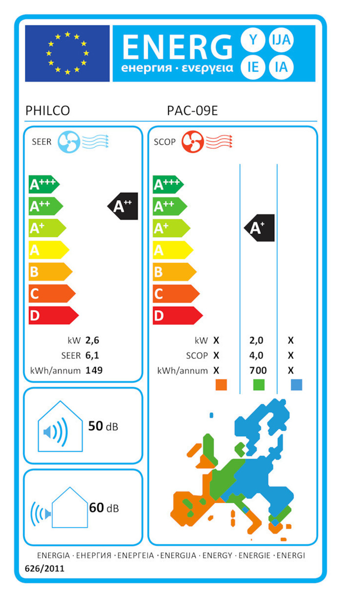 Philco PAC Klimatistiko Inverter 9000 BTU A++/A+ me WiFi