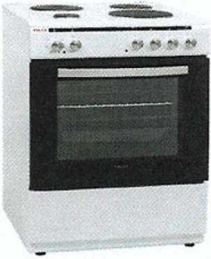 Κουζίνα Elco Ελεύθερη με Εμαγιέ Εστίες Λευκή 70217W