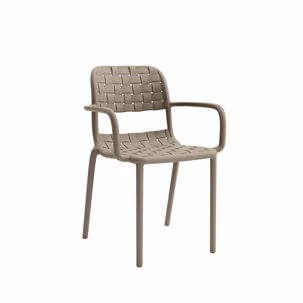 Πολυθρόνα Tonic Μόκα Varossi (900-346) Εξωτερικού χώρου