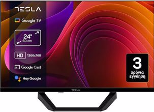 TV Tesla 24E655BHS 24'' Smart HD Google TV