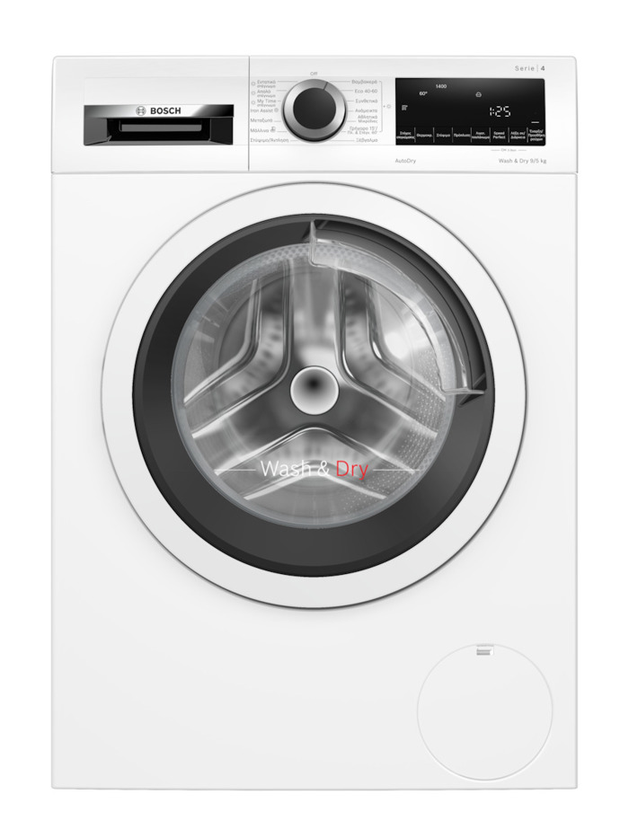 Bosch WNA144V9GR Pluntirio-Stegotirio Rouxon 9kg/5kg 1400 Strofes me Atmo
