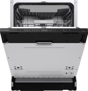 Πλυντήριο Πιάτων Pyramis PDWFD 60FI Μαύρο 60 cm D