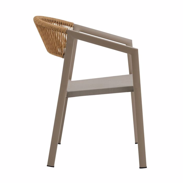 Varossi Beluga Fusiko me Moka Skeleto 900-325 Poluthrona Exoterikou Xorou 80x56x60cm