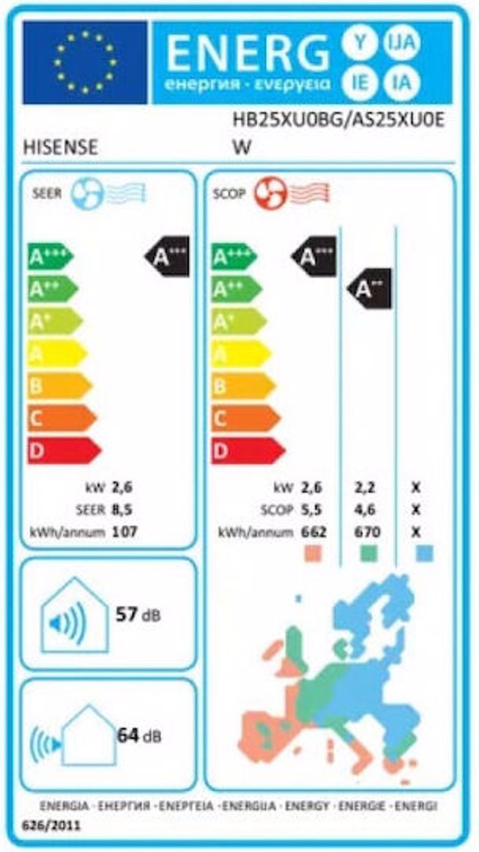 HISENSE A/C HB25XU0BG/AS25XU00W UNI HB 9.000BTU (ESOT.-EXOT.)