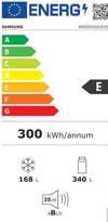 Psugiokatapsuktis Samsung RB50DG602ES9EF Refined Inox E 508lt NoFrost u192xP75.9xB71.1cm