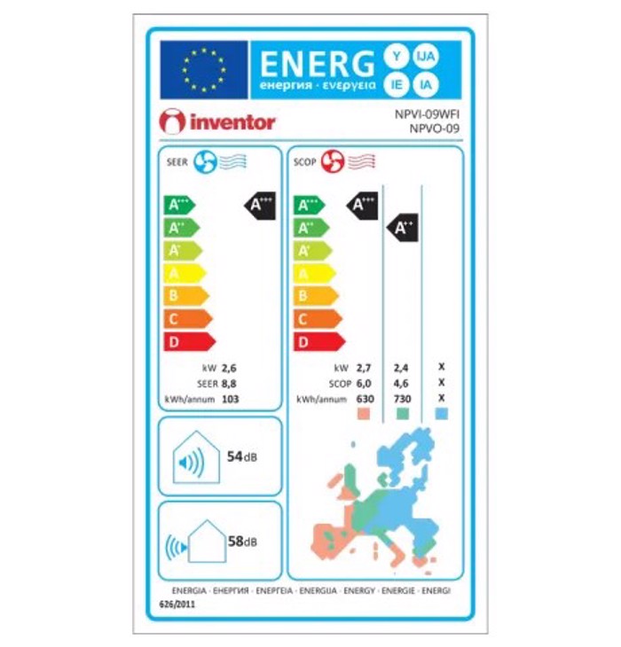 INVENTOR A/C NPVI-09WFI/NPVO09 NEO PLUS (ESOT- EXOT)