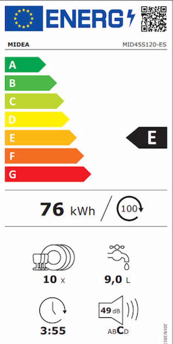 Midea MID45S120-ES Pliros Entoixizomeno Pluntirio Piaton 45cm - 3 ETIS EGuISI