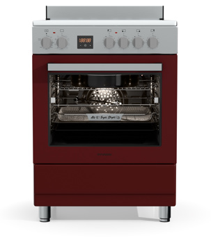 Hyundai HCVR24S-6060V/G Κουζίνα Ηλεκτρική 60lt με Κεραμικές Εστίες 59.8cm