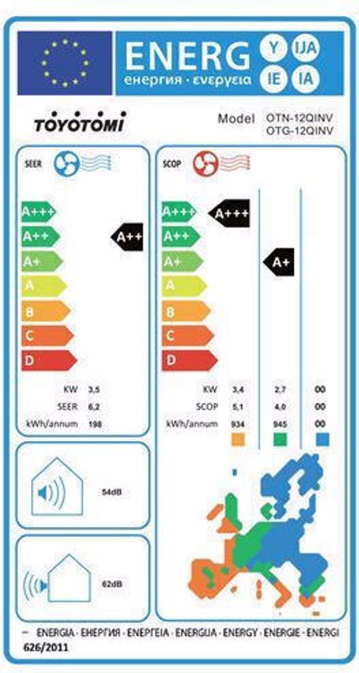  TOYOTOMI A/C OTN/OTG12Q25INV ORA INV (ESOT-EXOT)