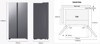Samsung Ψυγείο Ντουλάπα 640lt Total NoFrost Υ178.4xΠ91.2xΒ72.6εκ. Inox RS70F64KETEF Samsung Psugio Ntoulapa 640lt Total NoFrost u178.4xP91.2xB72.6ek. Inox RS70F64KETEF