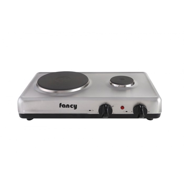 Epitrapezia ilektriki estia 2 zonon (1500w/450w) Fancy 0193 inox