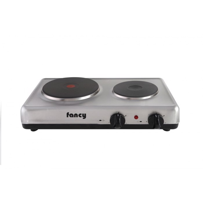 Epitrapezia ilektriki estia 2 zonon (2000w/1000w) Fancy 0025 inox