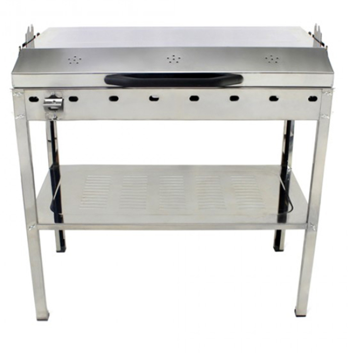 Pitsilos BBQ 800 80x40cm (Psistaria Karbounou Me Kapaki Anoxeidoti)