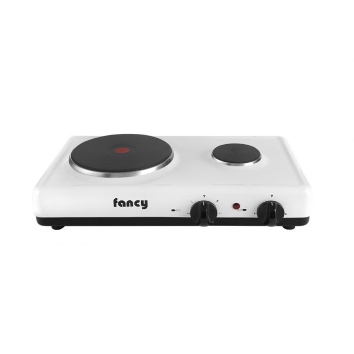 Epitrapezia ilektriki estia 2 zonon (2000w/450w) Fancy 0013 lefki
