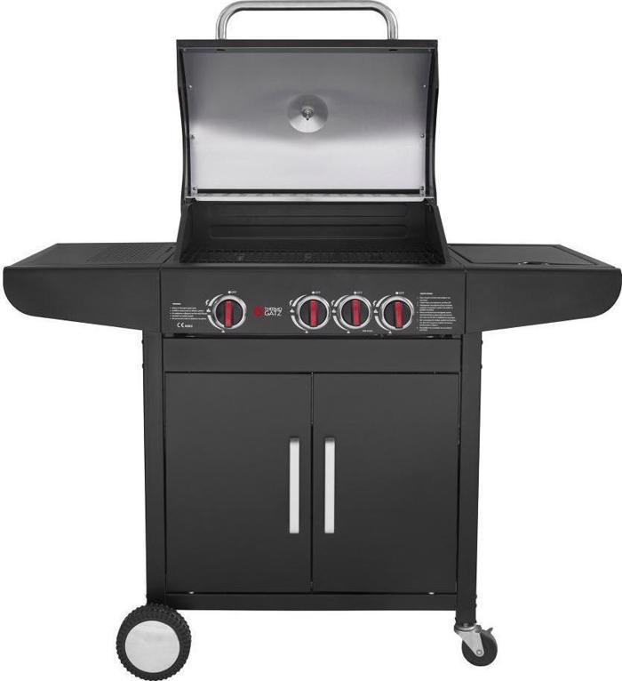 Thermogatz GS GRILL LUX 3+1 CAST IRON 03.313.205 (Psistaria ugaeriou me 3 Kafstires, Plevriki Estia & Mantemenia Sxara)