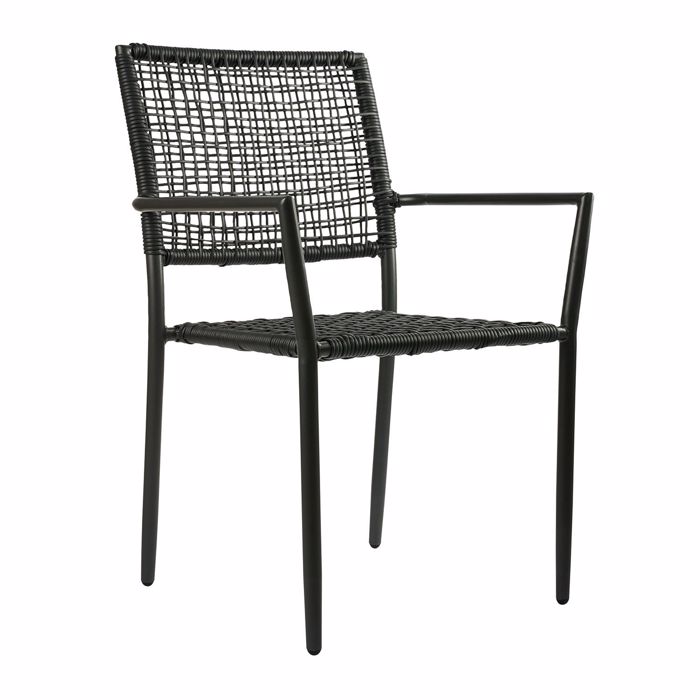 Varossi Sati Mavro 900-256 (Poluthrona Wicker 88x57x60cm)