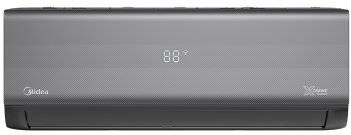 Midea Xtreme Graphite AG16Graph-09N8D0-I/09N8D0-O (A/C 9000 BTU me Super Ionisti & WiFi)