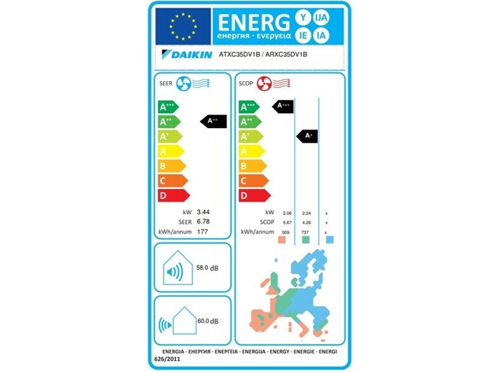 Daikin Siesta Sensira ATXC35D/ARXC35D (A/C Inverter 12000 BTU R32 WiFi Ready)