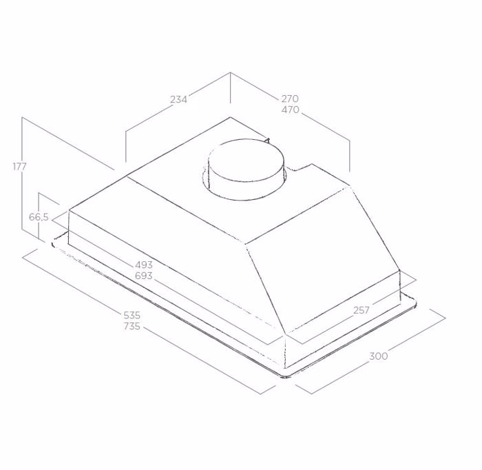 Elica Era GR/A/72 PRF0142701 (Μηχανισμός Απορρόφησης 72cm) | Electrofox