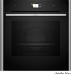 Neff B69CS7MY0 + Z9060MY0 Metallic Silver (Entoixizomenos Fournos me Purolusi 71lt)