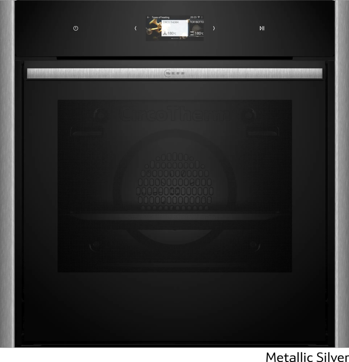 Neff B69CS7MY0 + Z9060MY0 Metallic Silver (Entoixizomenos Fournos me Purolusi 71lt)