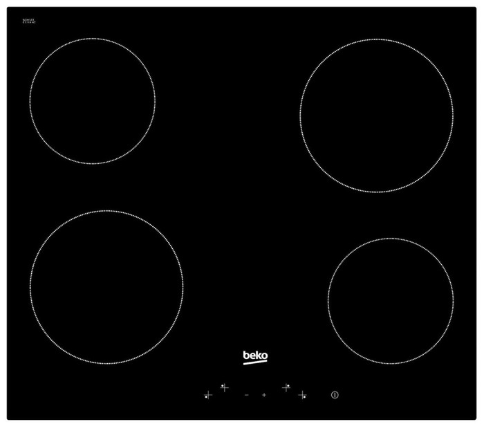 Beko HIC 64400E Aftonomi Keramiki Estia 4 Zonon 60cm