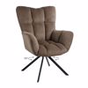 Varossi Hilda Μόκα 300-370 Πολυθρόνα Εσωτερικού Χώρου 88x62x72cm Varossi Hilda Moka 300-370 Poluthrona Esoterikou Xorou 88x62x72cm