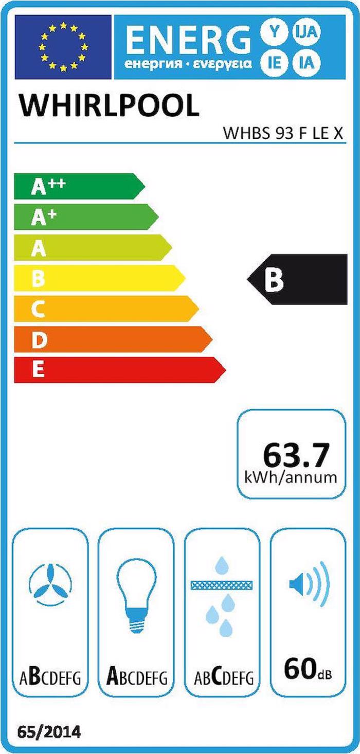 Whirlpool WHBS 93 F LE X (Aporrofitiras Kaminada 90cm)