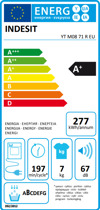 Indesit YT M08 71 R (Stegotirio Rouxon A+ 7kg) - SE 12 ATOKES DOSEIS