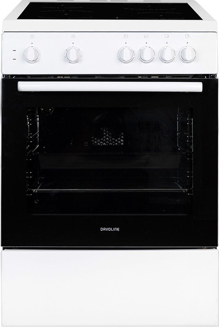 Davoline DAC 600 WH Kouzina 72lt me Keramikes Esties 4+1 Zonon