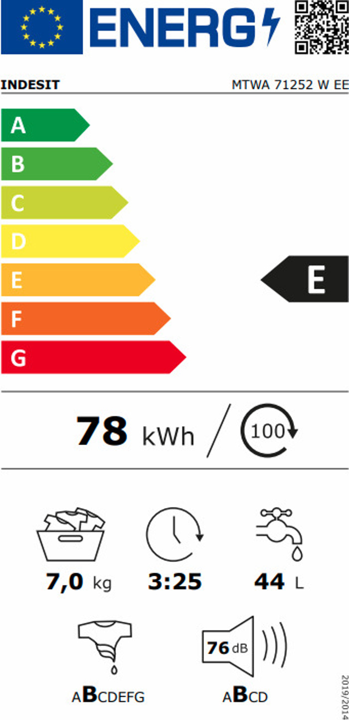 Indesit MTWA 71252 W EE (Pluntirio Rouxon 7kg 1200 Strofon)