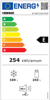 Eskimo ES RBF334E194IN Ψυγειοκαταψύκτης No Frost 195x60x68.5cm - 4 ΕΤΗ ΕΓΓΥΗΣΗ Eskimo ES RBF334E194IN Psugiokatapsuktis No Frost 195x60x68.5cm - 4 ETI EGuISI