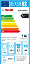 Bosch WQG233D8GR Στεγνωτήριο Ρούχων A+++ 8kg Bosch WQG233D8GR Stegotirio Rouxon A+++ 8kg