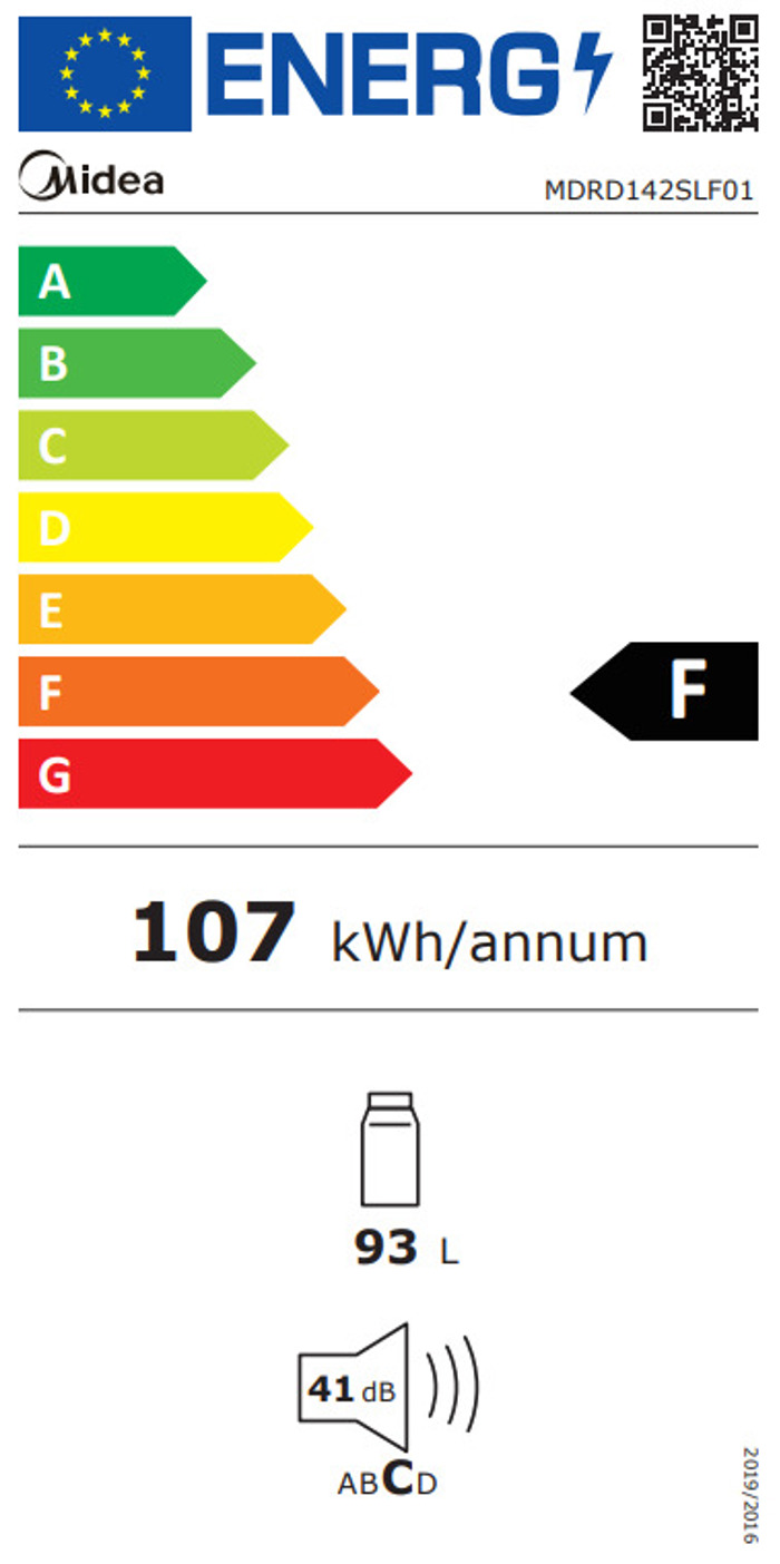 Midea MDRD142SLF01 (Ψυγείο Μονόπορτο 83.5x48.8x44cm) | Electrofox