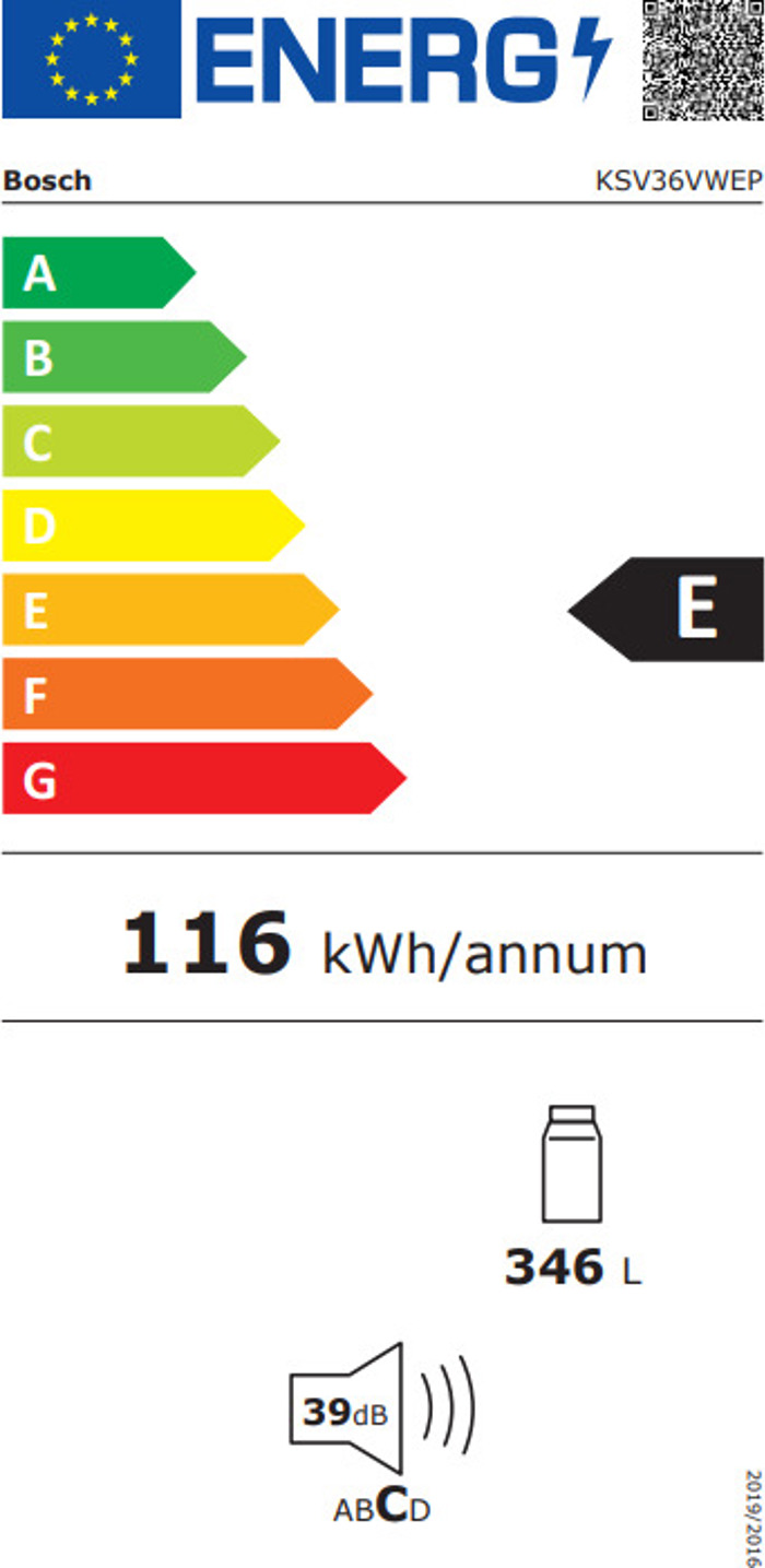 Bosch KSV36VWEP (Psugio Suntirisis  No Frost 186x60x65cm)