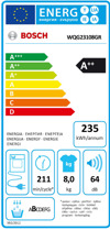 Bosch WQG23108GR (Stegotirio Rouxon A++ 8kg)