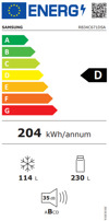 Samsung RB34C671DSA (Psugiokatapsuktis No Frost 185.3x59.5x65.8cm)