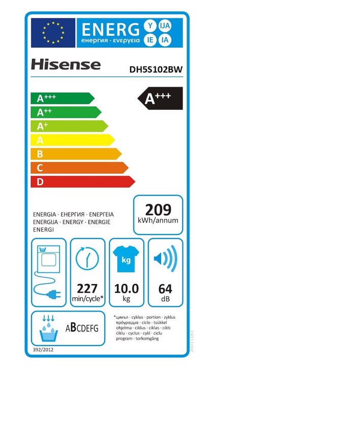 Hisense DH5S102BW (Stegotirio Rouxon 10kg A+++) - 5 ETIS EGuISI