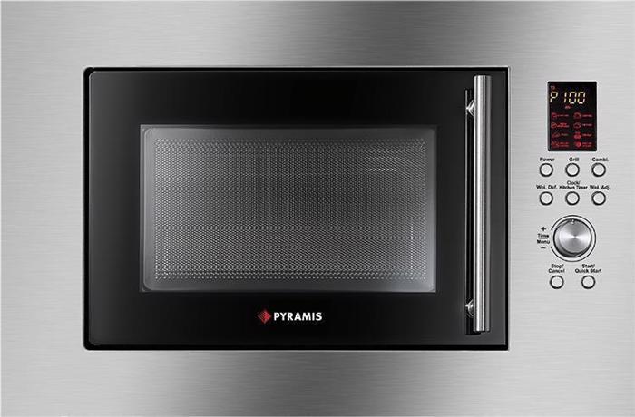 Pyramis 30 Inox 034011301 (Entoixizomenos Fournos Mikrokumaton me Grill 23lt)