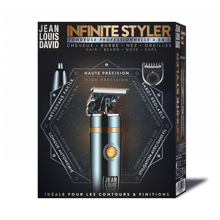 Jean Louis David INFINITE STYLER 100624 (Epangelmatiko Adiabroxo Trimmer Epanafortizomeno)