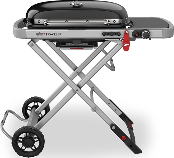 Weber Traveler Black 9010075 (Psistaria ugaeriou me 1 Kafstira & Mantemenia Sxara)