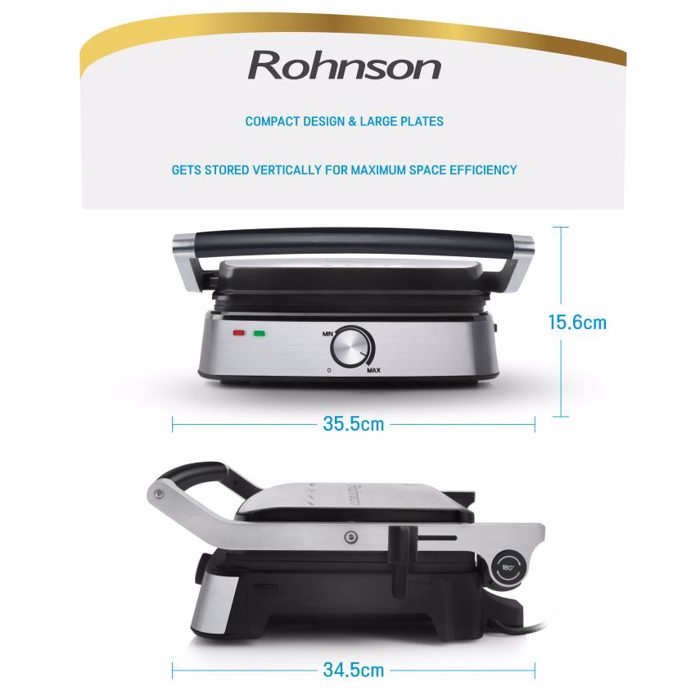 Rohnson R-2316 Tostiera-Ggriliera 2000W