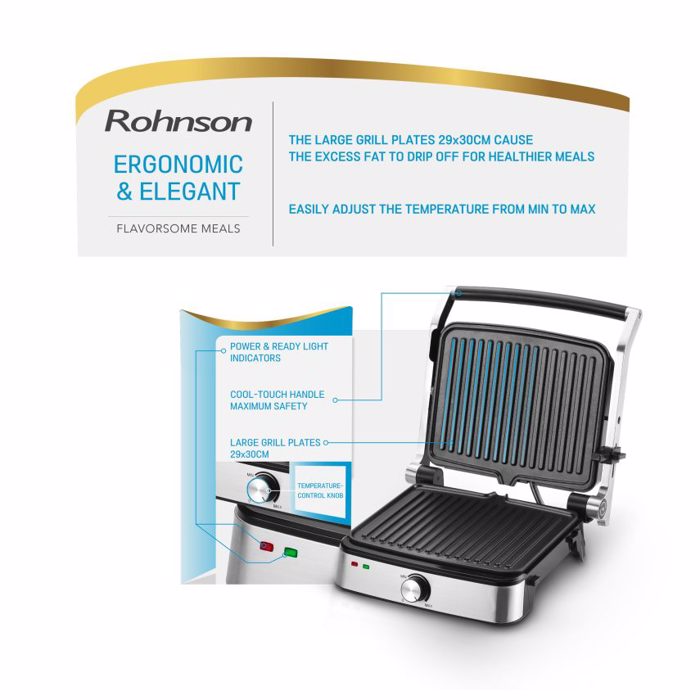 Rohnson R-2316 Tostiera-Ggriliera 2000W