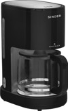 Singer CM-1000 PBL Piano Black (Kafetiera Filtrou 1000W)