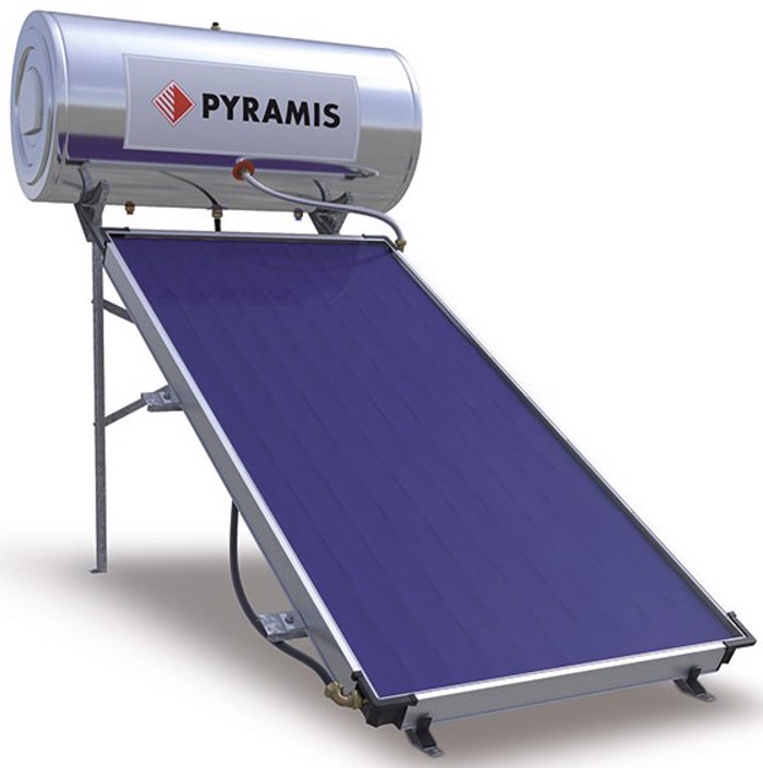 Pyramis 026001205 160lt/3m² Triplis Energias (Iliakos Thermosifonas Glass me Epilektiko Sullekti)