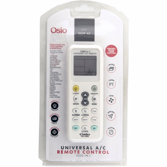 Osio OST-5029-AC (Universal Tilexeiristirio ga Air Condition)