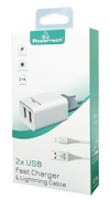 Powertech PT-777 2xUSB White (Fortistis Spitiou & Kalodio Lightning)