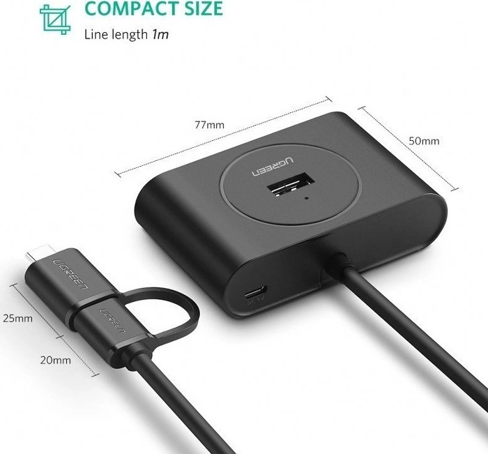 Ugreen CR113 40850 USB Hub Type-C/USB 3.0